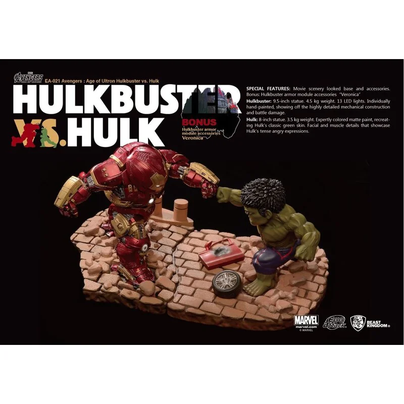 Avengers L'Ère d'Ultron pack 2 statuettes Egg Attack Hulkbuster vs. Hulk 27 cm