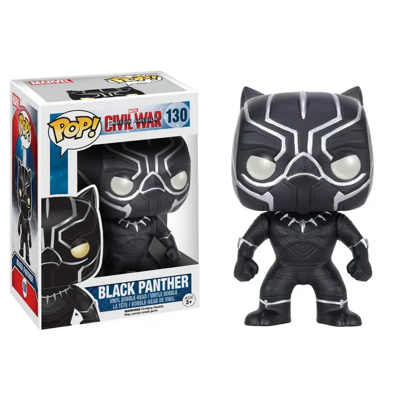 Captain America Civil War POP! Vinyl Bobble Head Black Panther 10 cm