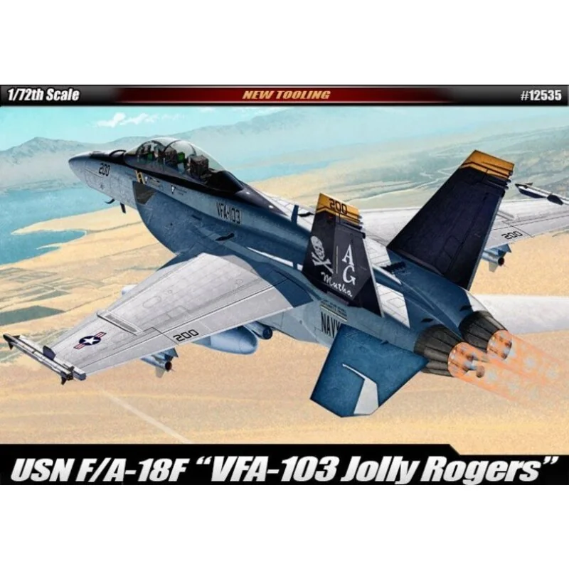 Boeing F / A-18F VFA-103 Jolly Rogers & bullet - New Tooling & bullet - pièces multicolores, pas de peinture nécessaire & bullet