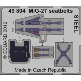  Mikoyan MiG-27 Ceintures de sécurité STEEL (conçu pour être utilisé kits withTrumpeter TU05802)