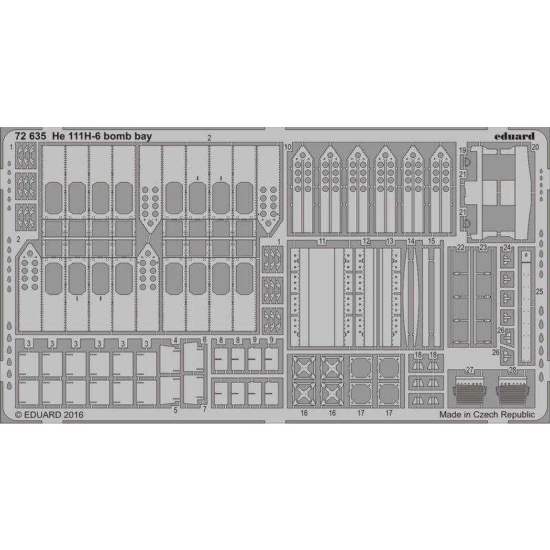 Heinkel He-111H-6 bombe baie (conçu pour être utilisé avec les kits Airfix)