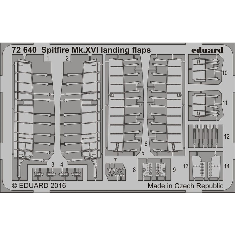 Supermarine Spitfire Mk.XVI volets d'atterrissage (conçus pour être utilisés avec des kits Eduard)