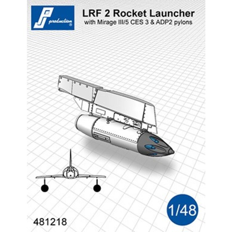 LRF 2 roquettes lanceur avec pylône. Lot de 2 gousses avec des pylônes CES-3 conçus pour être utilisés avec Mirage III / 5