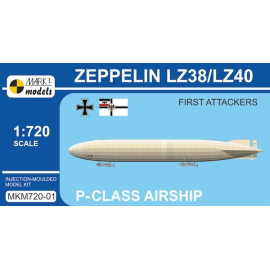 «Premières attaquants» Zeppelin P-classe LZ38 / LZ40 (impérial allemand Flying Corps, Marine impériale allemande) dirigeables ri